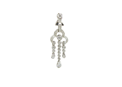 Rhodium Plated | Chandelier Earrings